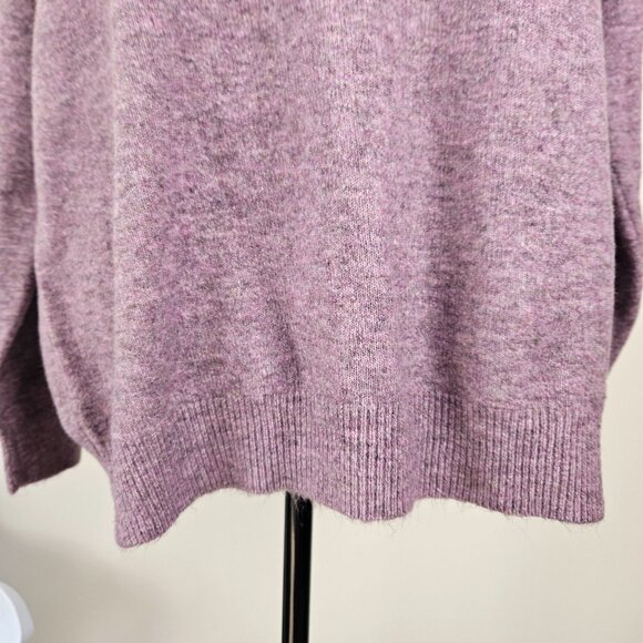 A New Day Womens Lavender Mock Neck Sweater Size Small Soft Knit Cozy Casual - Picture 5 of 7